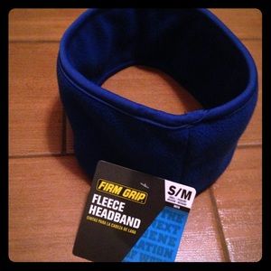 Blue 💙 Firm Grip Fleece Headband size S/M